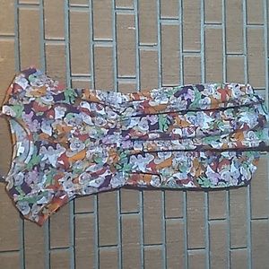 Lularoe 7 Dwarfs Elastic Waist Dress w/Pockets Size 10